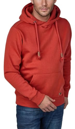 Riverso Julian Pull à capuchon pour homme avec poche kangourou et col croisé en coton, Sweat-shirt, Hoodie, Gris Vert Rouge Bleu Noir S M L XL 2XL 3XL 4XL 5XL