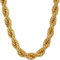 LIFETIME JEWELRY 8mm Rope Chain Necklace 24k Real Gold Plated for Women and Men, 24 inches, Gold Plated, No Gemstone