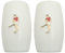 Hockey Player China Salt and Pepper Shakers Cruet Set Modern White CSP 181
