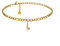 GD GOOD.designs Fußkettchen Gold mit Buchstaben L wasserfest mit 18K Vergoldung I Fussbändchen für Damen verstellbar aus Edelstahl (Buchstabe L) - Valentinstag - Geschenk für Sie