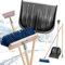 KADAX Schneeräumungsset, Schneeentfernung Kit mit Schneeschaufel, Eisstößer und Besen mit ergonomischen Stiel, 3-Teiliges Schneeset für Schnee- und Eisentfernung (Schwarz)