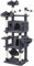 costoffs 170 cm H Cat Tree Multi-Leve Climbing Tower Scratching Post Pet Activity Center with 2 Condos, 1 Hammock, 1 Basket, 3 Removable Fur Ball Sticks