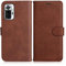 DENDICO Coque pour Xiaomi Redmi Note 10 Pro 4G, PU en Cuir Coque Portefeuille Étui Housse, Design Classique TPU Coque pour Xiaomi Redmi Note 10 Pro 4G, Marron
