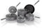 Ninja Pots and Pans Set Non Stick | Comfort Grip 10-Piece Cookware Set with NeverStick | Frying Pan, Sauce Pan with Lid, Stock Pot with Lid, Nonstick, Dishwasher Safe, Oven Safe to 400°F, CW69010