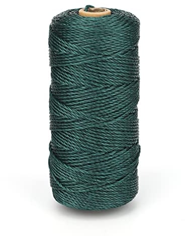 G2PLUS 130M Corda di Nylon da 2 mm,Spago in Polipropilene Verde,Cordoncino in Nylon,Twisted Nylon Line per Giardinaggio,Progetti Fai Da Te,Maglieria