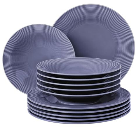 Seltmann Weiden Beat Color Glaze Tafelservice 12-teilig Fliederblau - DS
