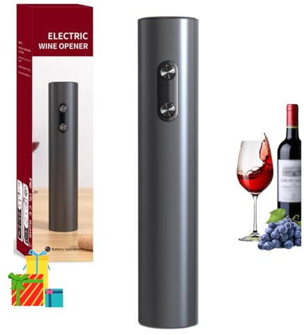 Corkscrews Wine Bottle Opener Electric, Cordless Wine Opener Corkscrew for Effortless Wine Bottle Opening, Bar Accessories, Black