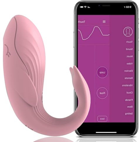 Vibratore Portatile 10 Modalità con Telecomando APP Wireless Professionale Vibratore Clotoride Piccolo Ovetto Vibrante con Telecomando Sexytoysys Coppia Vibratore Sessuali per Donna