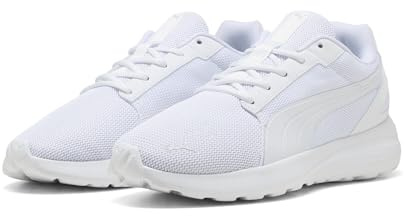 PUMA Erwachsene SOFTRIDE Cosmic Sneakers 40.5, White Feather Gray