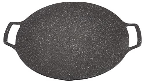 Non Stick Korean BBQ Grill Pan, Aluminum Alloy Smokeless Teppanyaki Frying Pan for Grilling, Indoor Outdoor Cooking Barbecue Plate with High Thermal Conductivity (Universal Type