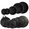 Set Di Piatti A Basso Volume Nero 5 Pezzi 14Hihats+16Crash+18Crashride+20Ride E Borsa Per Piatti 6 Pezzi Feltri Piatti per batteria per principianti(8 PCS)