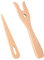 OAOSDH 2 Pezzi di Strumenti A Maglia in Legno, Accessori per Maglieria, Strumenti A Maglia Durevoli, Forchette per Maglieria A Mano.