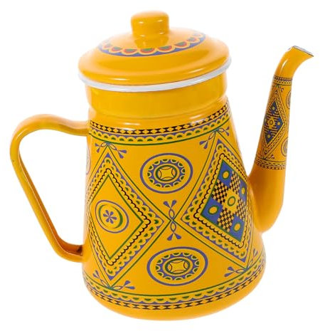 LIFKOME Cafetera Esmaltada Para Hogar Tetera De Cocina Multifunción Hervidor De Agua Práctico Para Uso Diario Para Preparar Café