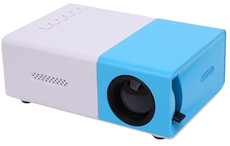 Lazmin112 Mini Projecteur, Projecteur de Film HD 1080p, Compatible avec Le Smartphone TV Stick/HDMI/USB, Taille Projection de 24 à 60 Pouces, pour (Prise UE)