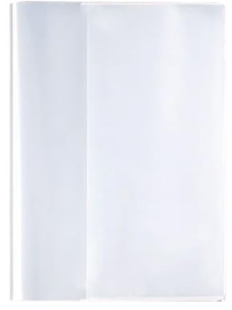 Housse de protection pour livres scolaires - Protection transparente en polycarbonate - Résistante à l'usure - Design hautement transparent - Pour livres scolaires, ouvrages de référence et