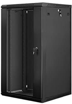 Gabinete rack mural Lanberg WF01-6622-10B 22U 19 acero IP20 negro 60kg autoinstalable