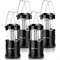 Lepro Camping Lights, Collapsible Camping Lantern Battery Powered, Portable Camping Light for Tents, AA Battery Operated, Battery Lanterns for Power Cuts, Emergency Lighting, Fishing, Pack of 4