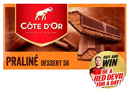 Cote d'Or Praline Dessert 58 | 7oz / 200gr | Tablette en chocolat