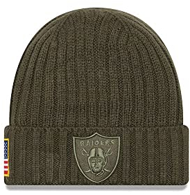 New Era Salute to Service Wintermütze - Oakland Raiders Oliv