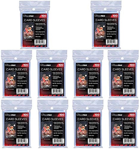 Ultra Pro Standard Regular Soft 1000 Stück Penny Kartenfolien Kartenhüllen Sleeves, aus Polypropylen (PP) - für Sammelkarten wie Pokemon Magic Sportkarten- Standardgröße, transparent