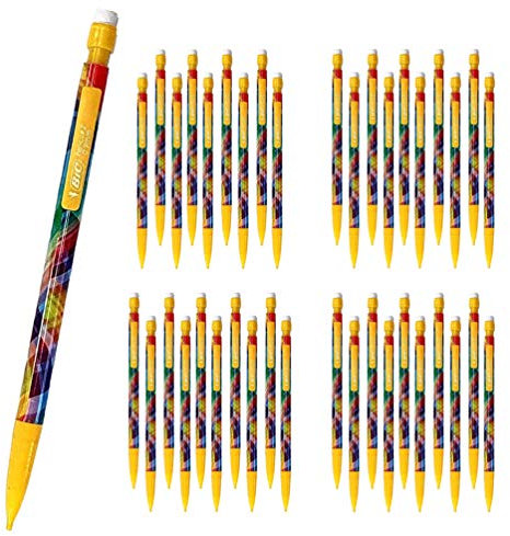 BIC Matic Lot de 40 porte-mines #2 avec gomme, HB, mine de 0,9 mm, corps jaune (emballage OEM, emballage non commercial)