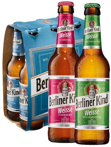 12 Flaschen Berliner Kindl Mix 3 Sorten a 0,33l Mischgetränk 3.0% Vol. inc. 0,96€ MEHRWEG Pfand