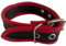 N? Bizeps-Armband aus echtem Leder, mit schwarzer roter Schnalle