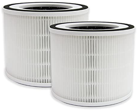 PUREBURG Ersatzfilter, kompatibel mit HIMOX H06 Luftreiniger und Afloia Gala Luftreiniger, 2er-Pack H13 True HEPA Aktivkohle, 3-stufige Filtration