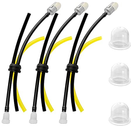 SOAJEE Lot de 3 filtres à œillets 13211546730 pour tuyau de réservoir de carburant Echo ED GT HC HCR LHB PB PE PPF PPT SRM SV TC Débroussailleuse Débroussailleuse Débroussailleuse Mantis Tiller Scie à