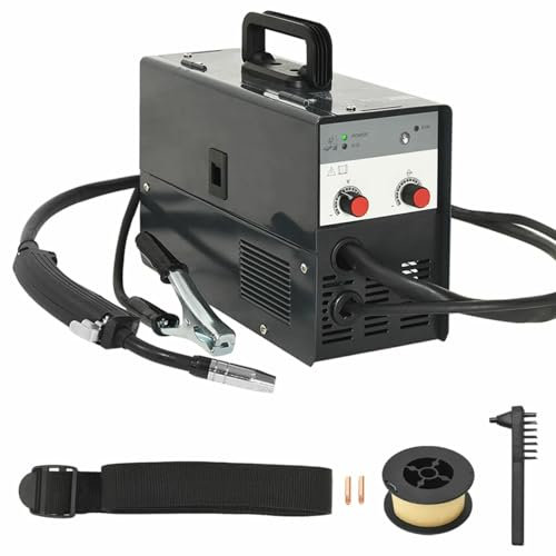 HEYBB Saldatrice Filo Continuo Senza Gas Mig 120A,4 in 1 Saldatrice Mig - Digitale Saldatrice a Filo Continuo con 120A 230V Mig TIG Arc Saldatrice Inverter, VRD, Fili di Alimentazione Automatica