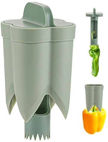 Pfefferentkerner, 2 Stück Paprika-Entkerner-Set, Werkzeuge Zum Entkernen Für Tomaten, Pfeffer, Gurken, Professionelles Werkzeug Für Und Gemüse