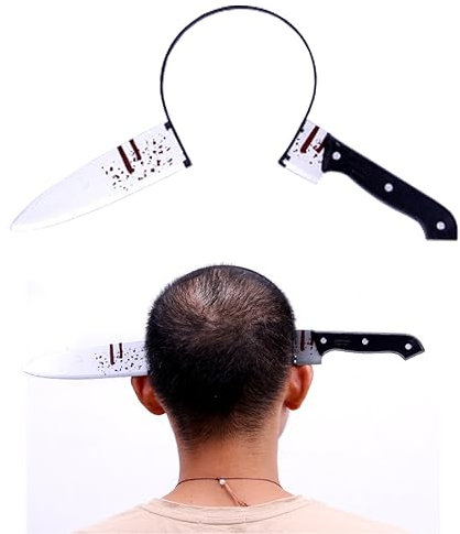 ANNCHILIO Diademas de Halloween, Decoración de Terror, Diadema de Cosplay, Halloween Accesorios de Fiesta, para Mascarada, Juego de Roles, Estilo de Cuchillo de Pelar