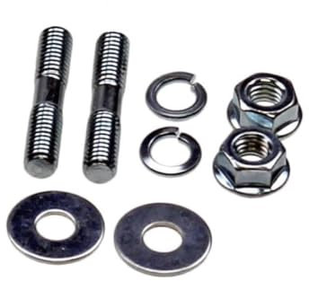 Vergaser Stehbolzen Set Flansch Stift Befestigung passend für Simson S50, S51, Schwalbe - 2er-Set M6 Schrauben für Vergaser-Befestigung
