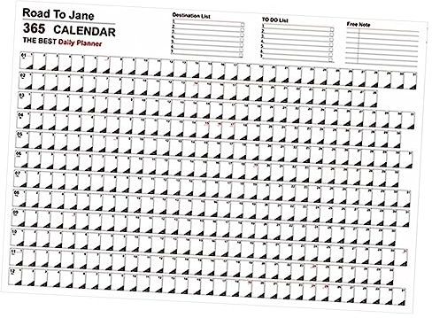 SHOWERORO Wall Hanging Calendar Minimalistischer Jahresplaner Für Büro Schule Und Zuhause Vielseitiger Wandkalender Terminplanung Mit Ausreichend Für Notizen Und Erinnerungen