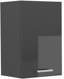 Vicco Hängeschrank R-Line, hängender Küchenschrank, Anthrazit Hochglanz, 40 cm