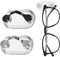 QHFlashbuy Porte-Lunettes Magnétique,2 Pièces Support Magnétique pour Lunettes,Acier Inoxydable Support de Lunettes pour Objets Fixes,Lunettes,Badges,Cartes D'Identité
