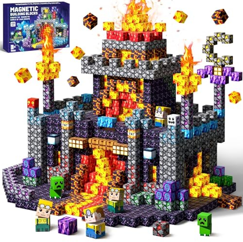 COOLJOYA Magnetische Bausteine, 150 Teile Magnetische Bauwelt Spielzeug | Magnetbausteine ab 4 Jahre, Magnetblöcke für Kinder ab 4 5 6 7 8 9 10 Jahre Elemente, Ostern Geschenke Kinder