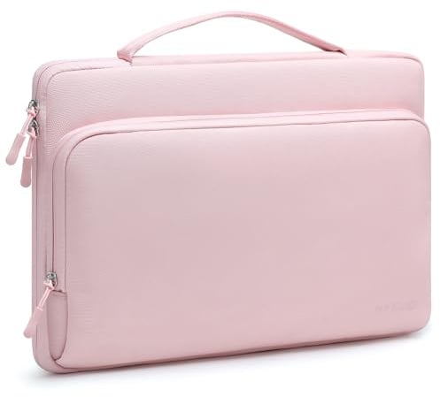 HYZUO 15-16 Zoll Laptoptasche Laptop Hülle für MacBook Pro 16, Blassrosa | für MacBook Pro 16 M5-M1 Pro/Max A3428 A3429 2026-2019,XPS 16,Hülle für 15 15,6 16,1 Surface HP Dell Lenovo Asus Acer
