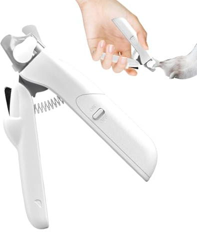 Katzen Krallenschneider Edelstahl zubehör Mit LED Licht | Nagelschere Für Pfoten Krallen Und Zehennägel Pflege Für Zuhause Outdoor Reise Indoor Für Welpen Und Dackel