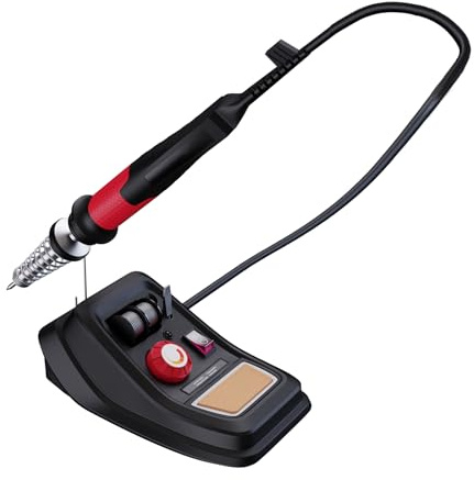 Regelbare Lötstation 48W, 230V | Temperatur 100–500°C | schnelles Aufheizen | stabile Temperaturregelung | mit Ersatzspitzen & thermogeschützter Ablage | ideal für Elektronik, Hobby & DIY