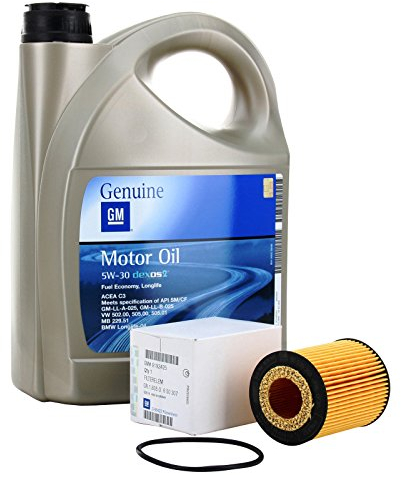 Opel Schmierstofffiltersatz GM Motor Allgemein Motor Oil 5w30 5 Liter (Benzinmotoren 1.0 1.2 1.4)
