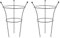 RUDDINGS WOOD Set of 2 x Three Leg Large Metal Peony Supports Ring Cages 83cm high x 52cm diameter Garden Herbaceous Flower Plant Cone Frames