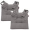 Stuhlkissen Sitzkissen Schleifenband Auflage Polster Stuhl Stuhlauflage Rattanstühle extra dick Esszimmerstühle 2er Set Indoor Outdoor