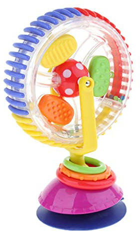 Fenteer Roue des Merveilles Jouets Grande Roue Jouets de Poussette Bébé avec Ventouse Rotatifs
