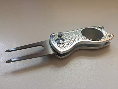 PGA Pro Pitchgabel Snap Divot Tool (Silber Silver)