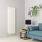 Warmehaus Vertical Column Designer Radiator Oval Panel Double White 1600 x 470mm - Modern Central Heating Space Saving Radiators - Perfect for Bathrooms, Kitchen, Hallway, Living Room