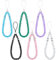 Fiada 6 Stücke Perlen Handy Lanyard Kurzer Hand Handgelenk Lanyard Gurt Bling Kristall Perlen Mobiltelepnon Lanyard Kette für Schlüsselbund Geldbeutel Kamera, Weiß Schwarz Rosa Blau Lila Grün