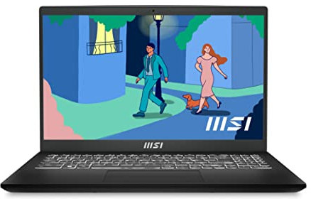MSI Modern 15 B12M-089IT, Notebook 15.6 Full-HD 60Hz, Intel I5-1235U, Intel Iris Xe, 8GB RAM DDR4 3200MHz, 512GB SSD M.2 PCIe 3, WiFi 6E, Win 11 Home [Layout e Garanzia ITA] Nero