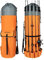THKFISH Angelrutentasche Angeltasche Angelrute Reisetasche 900D Oxford-Stoff, Angelrute Tragetasche zur Aufbewahrung von bis zu 6 Ruten mit Rollen, Orange