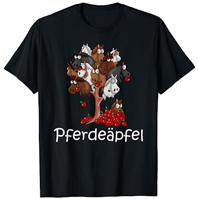 Pferdeäpfel Baum Spruch für Pferdebesitzer und Reiter T-Shirt